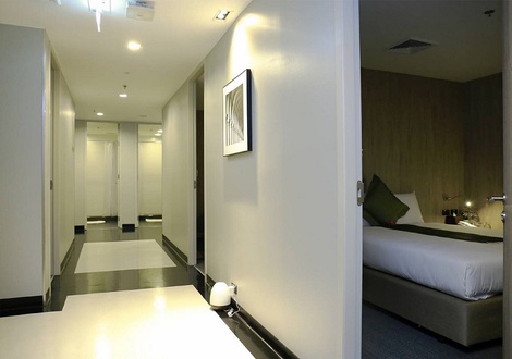 走廊  魔幻睡盒酒店 曼谷